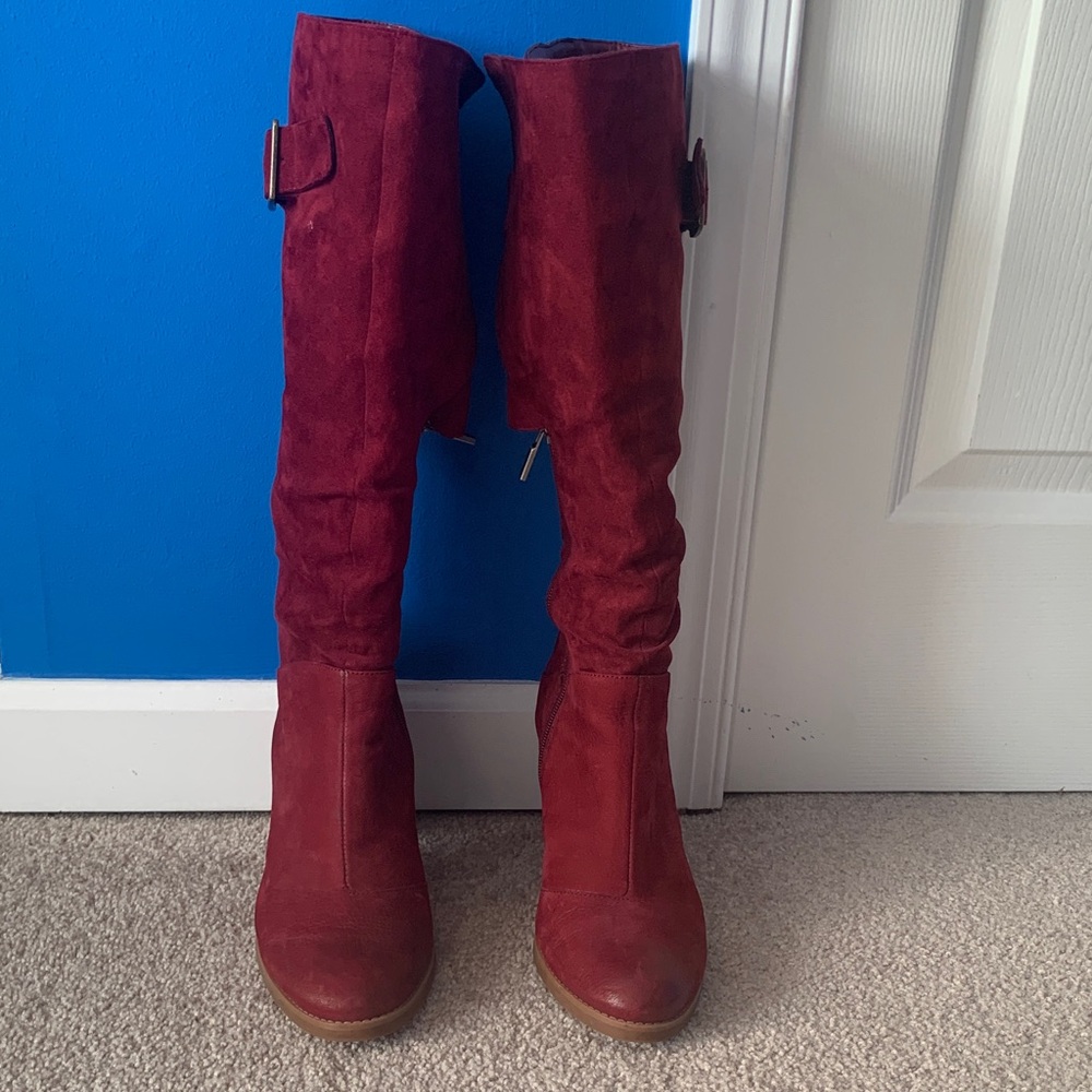 SoftWalk Women's Red Boots